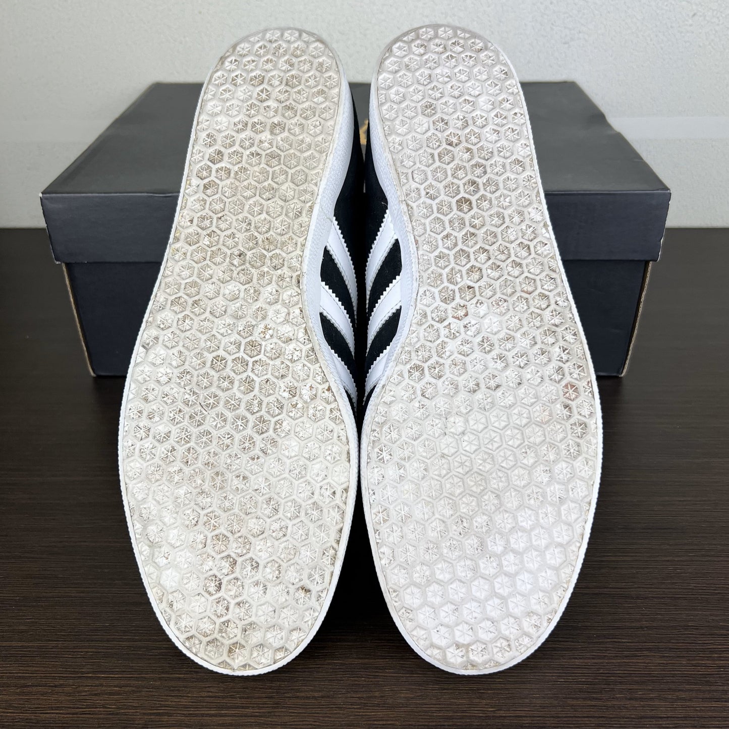 Adidas Gazelle Black White US 10.5