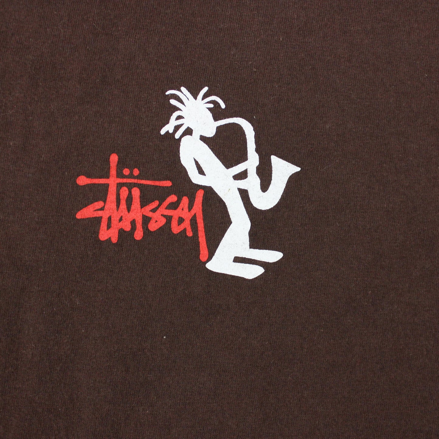 Vintage Rare Stussy Outdoot Saxophone T-Shirt