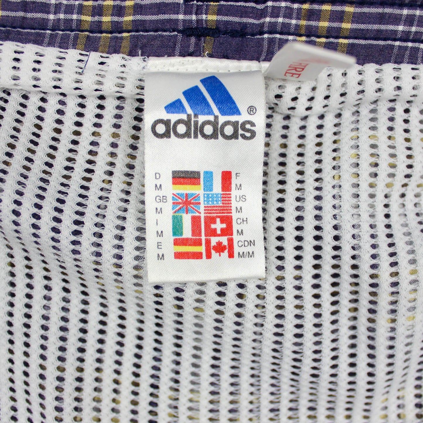 Vintage Adidas Flannel Swim Trunks