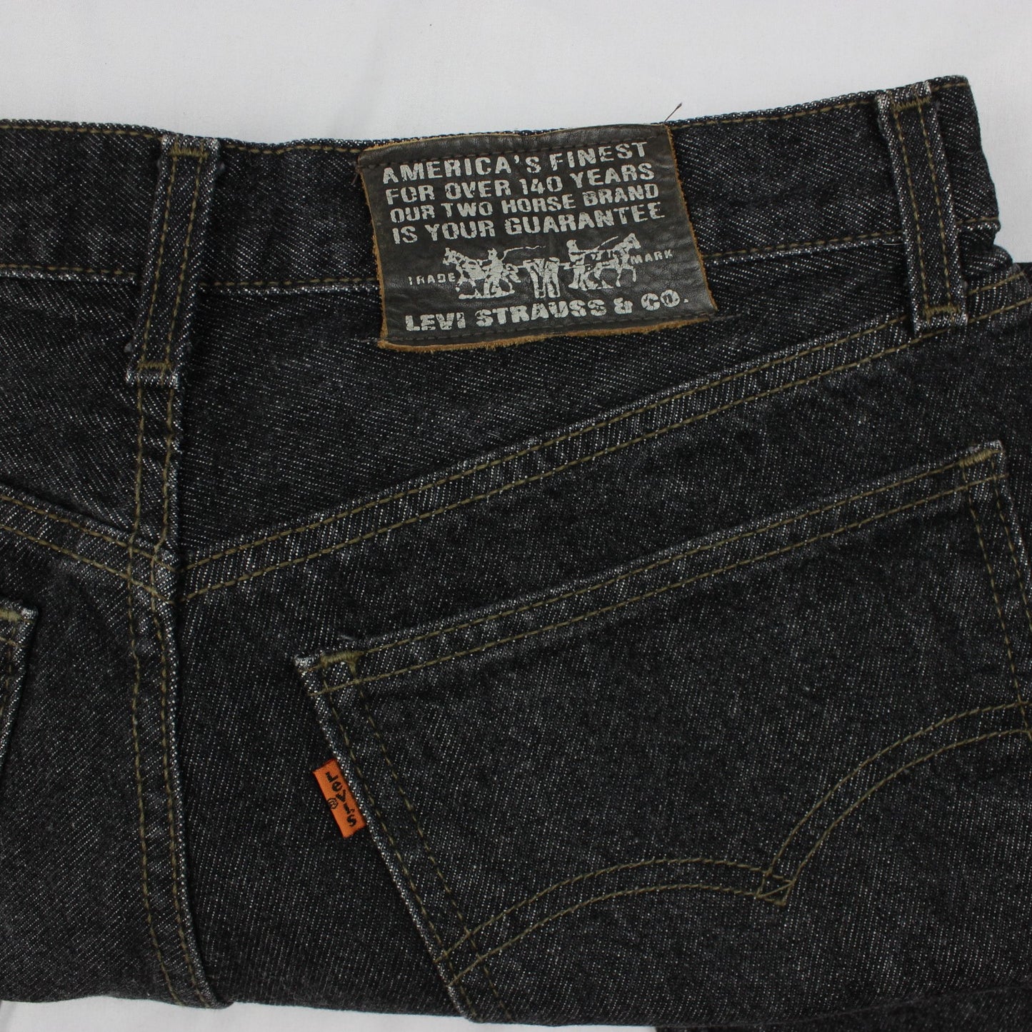 Vintage Levi's 615 Orange Tab Black Jeans