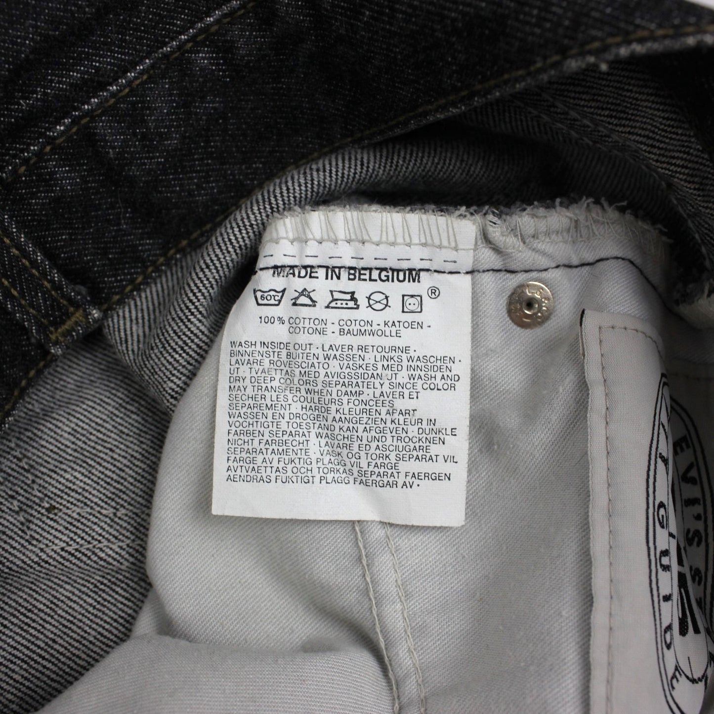 Vintage Levi's 615 Orange Tab Black Jeans