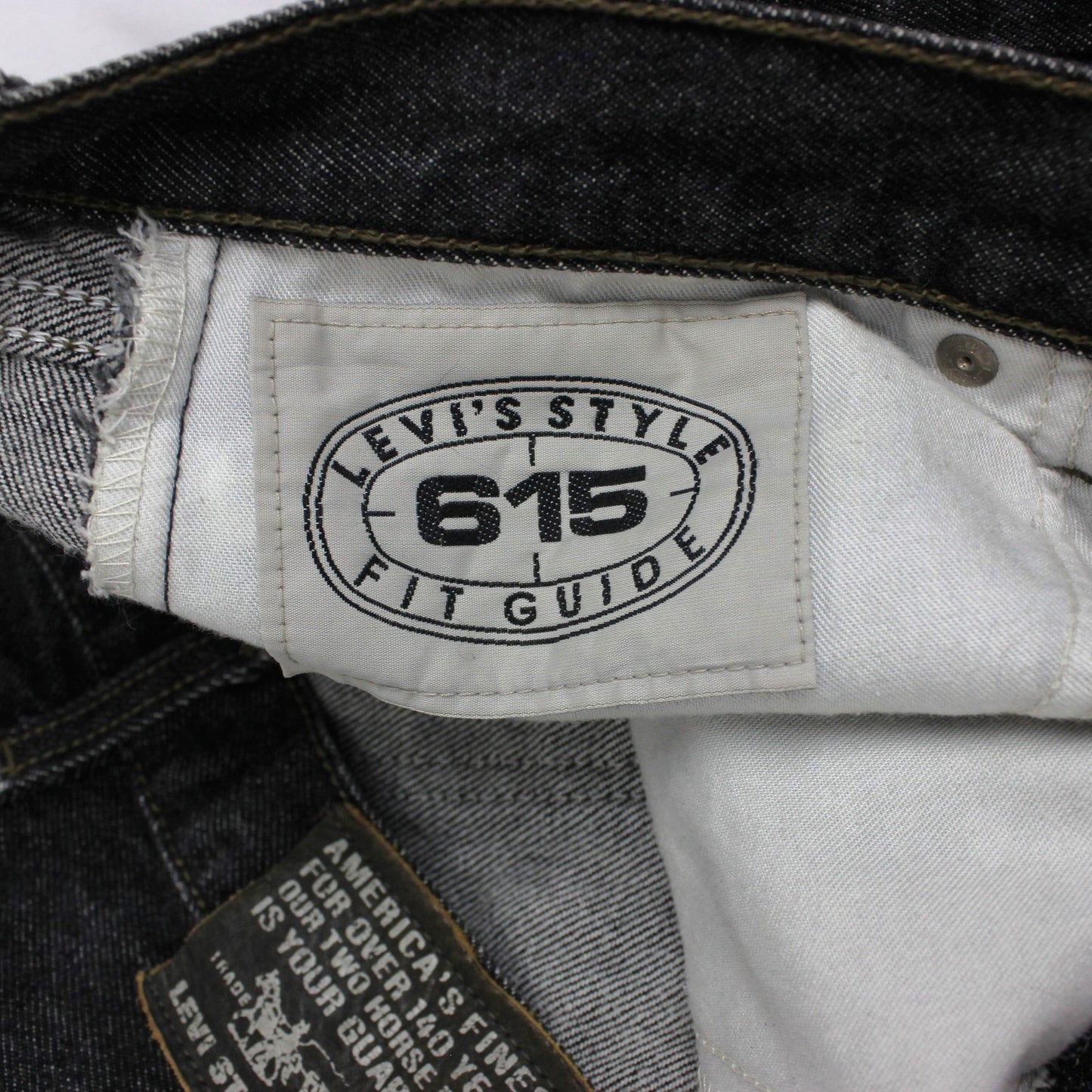Vintage Levi's 615 Orange Tab Black Jeans