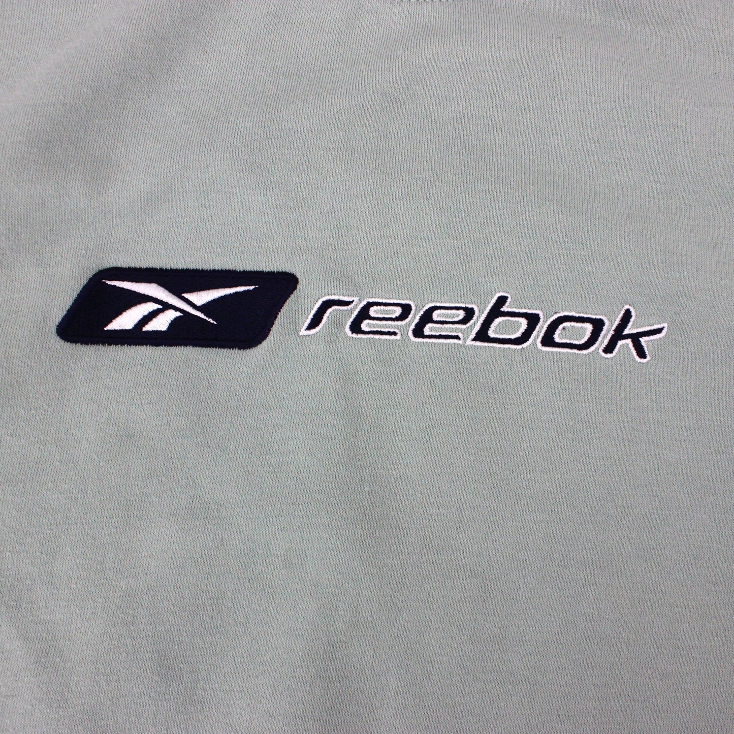 Vintage Reebok Embroidered Teal Sweater