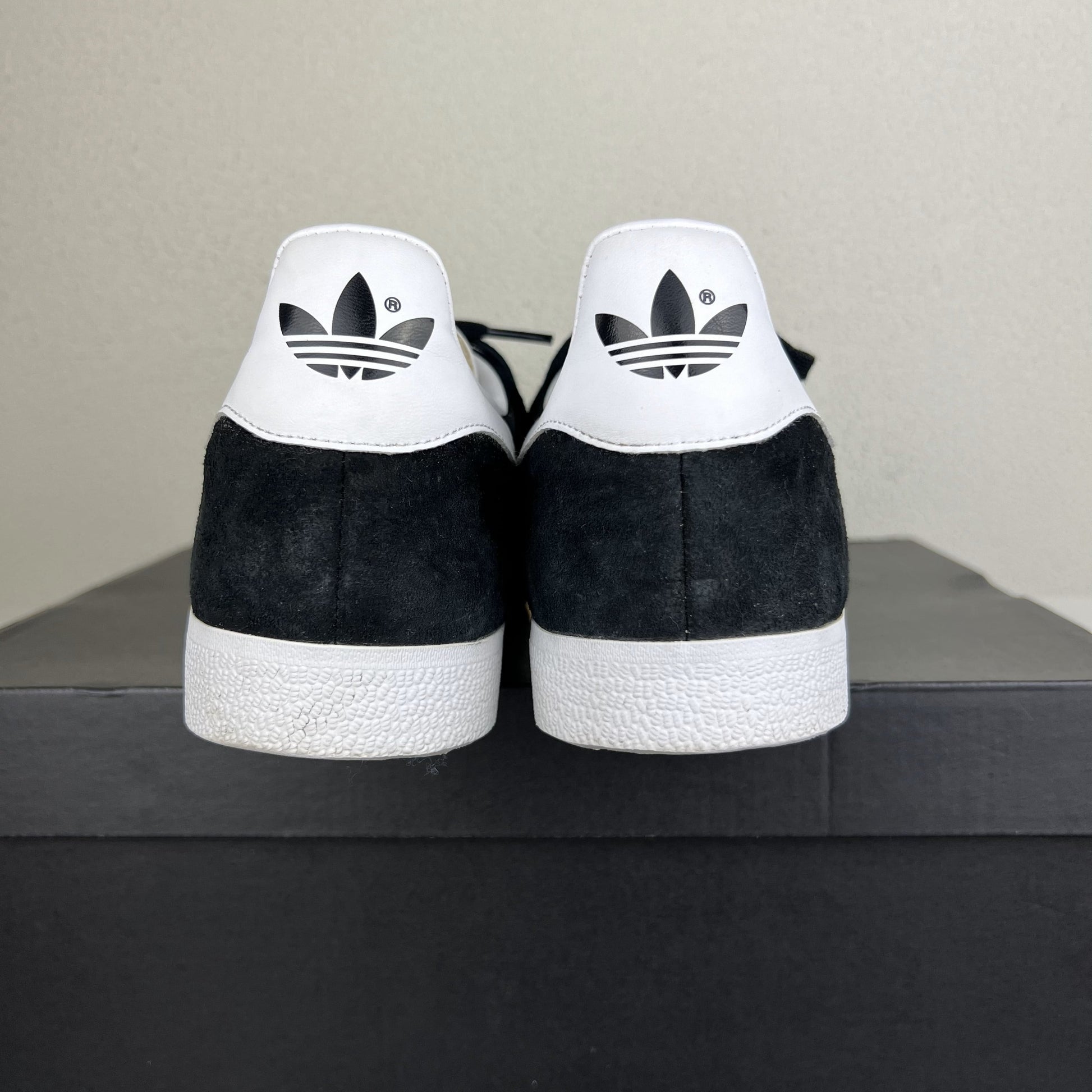 Adidas Gazelle Black White US 10.5