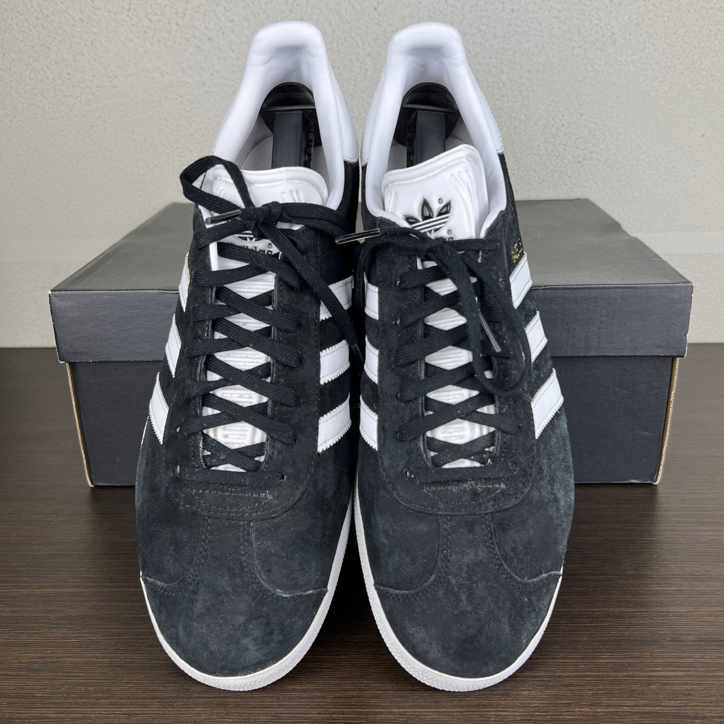 Adidas Gazelle Black White US 10.5