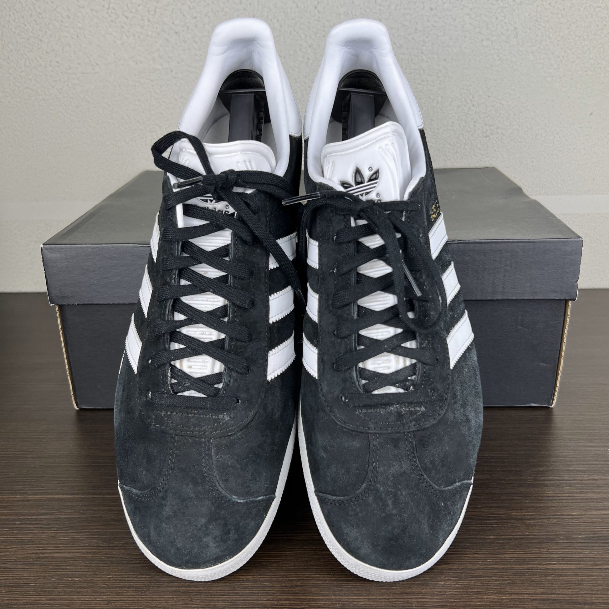 Adidas Gazelle Black White US 10.5