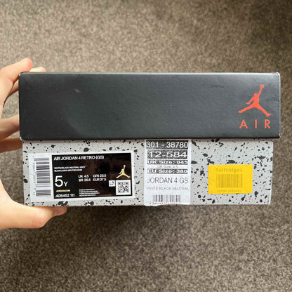 Nike Air Jordan 4 Retro Military Black GS