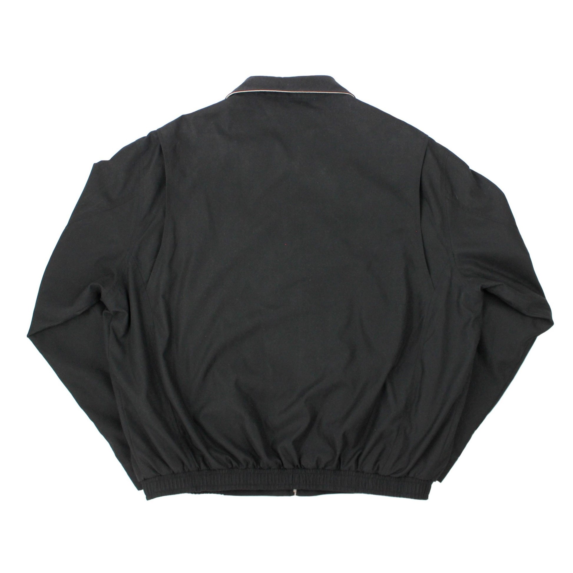 Vintage Polo Ralph Lauren Black Harrington Jacket Tartan Lining