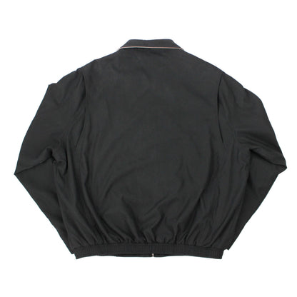 Vintage Polo Ralph Lauren Black Harrington Jacket Tartan Lining